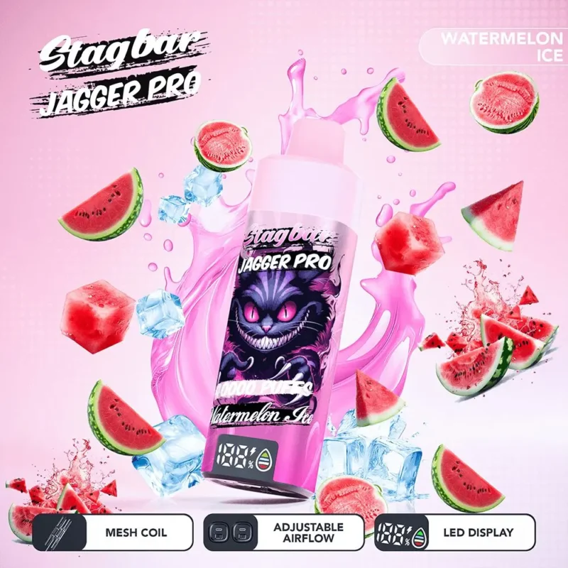 Suvaper Stag Bar Jagger Pro 40000 Puffs Watermelon Ice Image 021 Disposable Vape Device