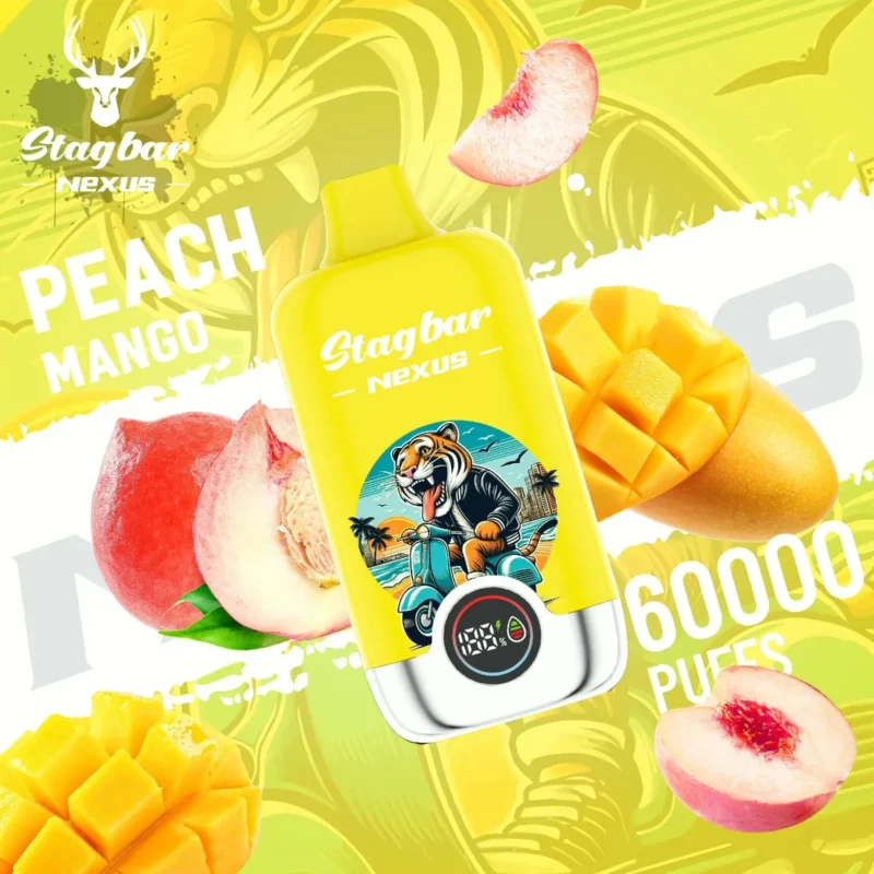 Suvaper Stag Bar Nexus 60000 Puffs Peach Mango Image 006 Disposable Vape Device